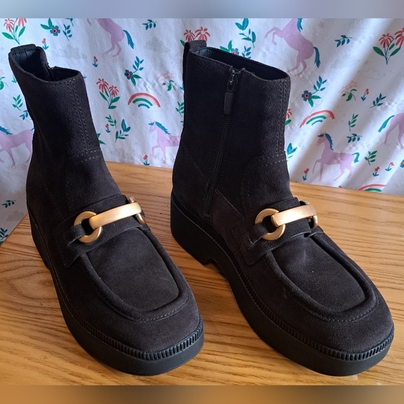 NWT Fitflop Luma Mocha Suede Neutral Casual Winter Smow Platform Boot Shoe SZ 6 - Picture 3 of 10